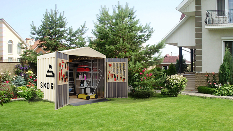 Металлический хозблок 2 на 2