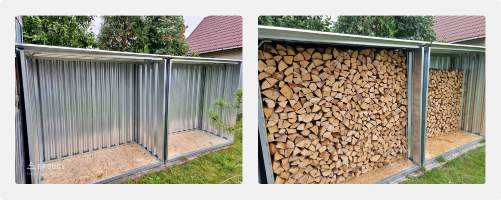 Сарай SKOGGY в виде дровницы