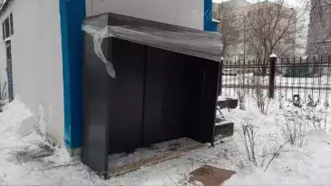 Шкаф для оборудования в графитовом цвете в г. Москва, 1-я улица Энтузиастов